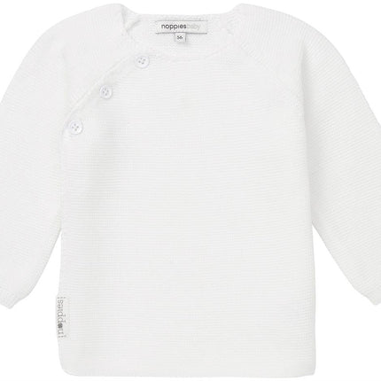 Noppies Baby Vestje Pino White koop je bij Babywinkel