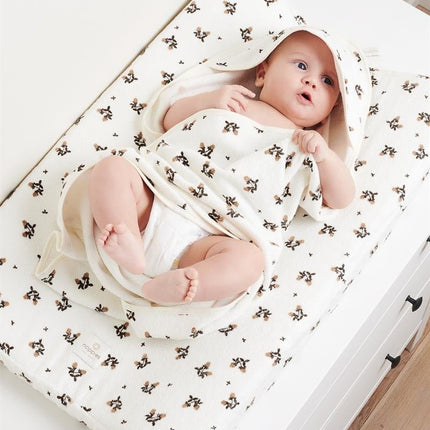 Noppies Badcape Baby Badstof Bloeiende Klaver Jet Stream koop je bij Babywinkel
