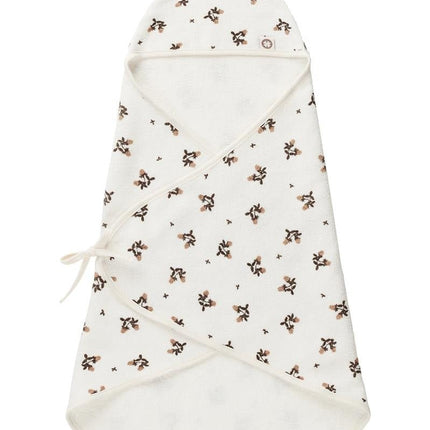 Noppies Badcape Baby Wikkelbaar Blooming Clover Badstof Jet Stream koop je bij Babywinkel