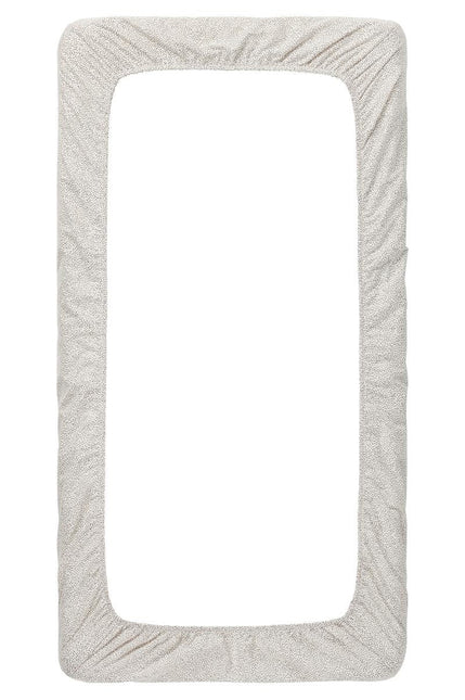 Noppies Hoeslaken Tiny Dot Popeline Voor Ledikant Jet Stream koop je bij Babywinkel