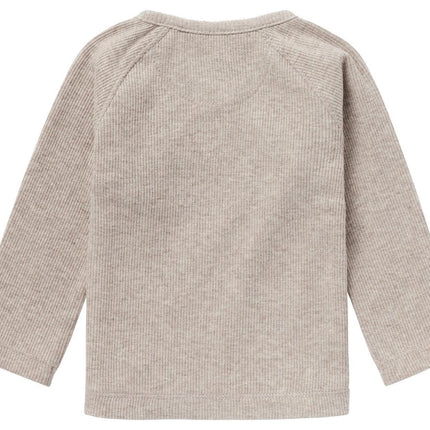 Noppies Overslag Shirt Baby Nanyuki Taupe Melange koop je bij Babywinkel