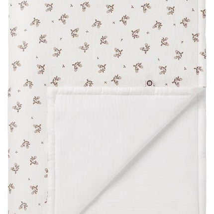 Noppies Wiegdeken Clover Mousseline Omkeerbaar Jet Stream 75x100cm koop je bij Babywinkel