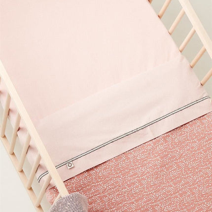 Noppies Wiegdeken Dot Jersey Omkeerbare Brick Dust koop je bij Babywinkel
