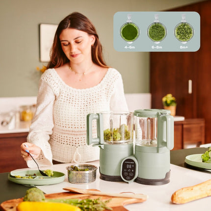 Babymoov Keukenmachine Nutribaby Glass Celadon Green koop je bij Babywinkel