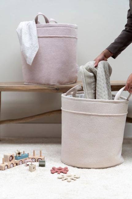 Baby's Only Opbergmand Sparkle Goud - Ivoor Mêlee 38Cm koop je bij Babywinkel