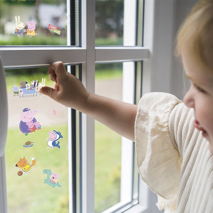 Peppa Pig Raamstickers koop je bij Babywinkel