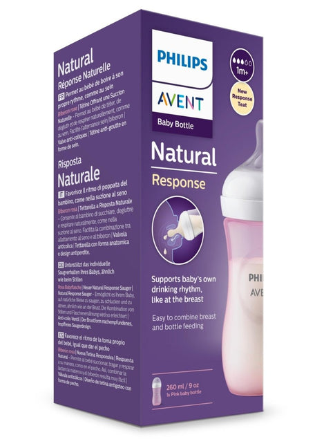 Philips Avent Babyfles 3.0 Roze 260ml koop je bij Babywinkel