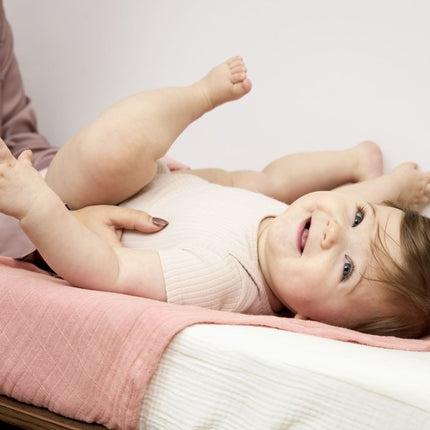 Meyco Hydrofiele Doek Soft Rose/Rose/Naturel 70Cm koop je bij Babywinkel