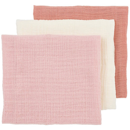 Meyco Hydrofiele Doek Soft Rose/Rose/Naturel 70Cm koop je bij Babywinkel