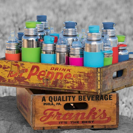 Pura Drinkfles Rvs 325 Ml + Silicone Tuitspeen + Silicone Reisdop + Unicorn Sleeve koop je bij Babywinkel