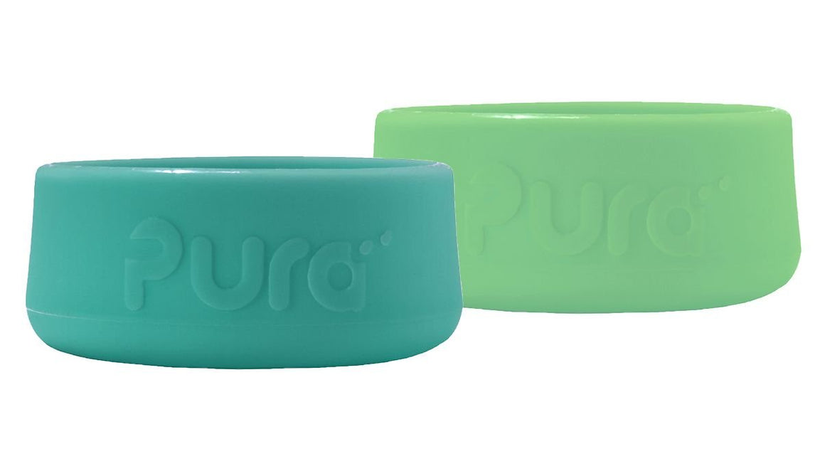 Pura Flesbeschermer Silicone Moss+Mint 2St koop je bij Babywinkel