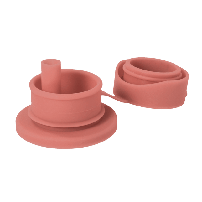 Pura Flessendop Rietje Silicone Rose koop je bij Babywinkel