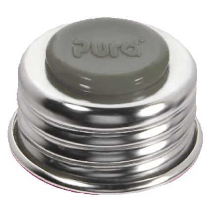 Pura Flessendop Universal Lid Schroefdop+Afsluitdisk Grijs koop je bij Babywinkel