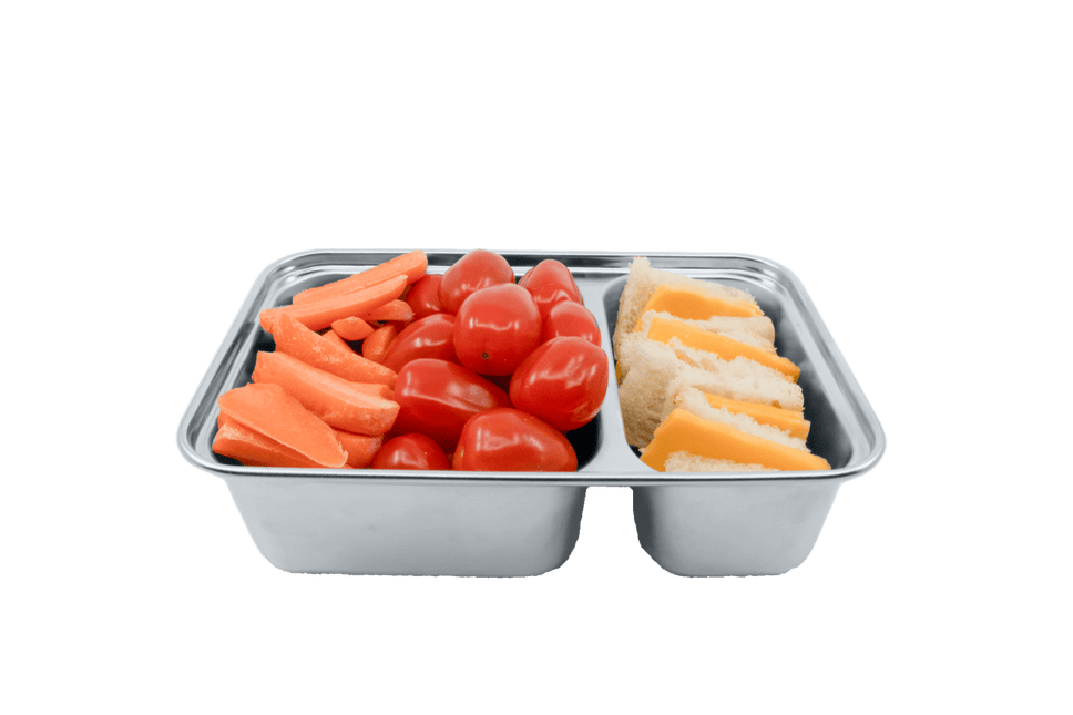 Pura Lunchbox Rvs Large + Silicone Band Moss koop je bij Babywinkel