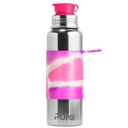 Pura Vandflaske Swirl Pink 850 ml