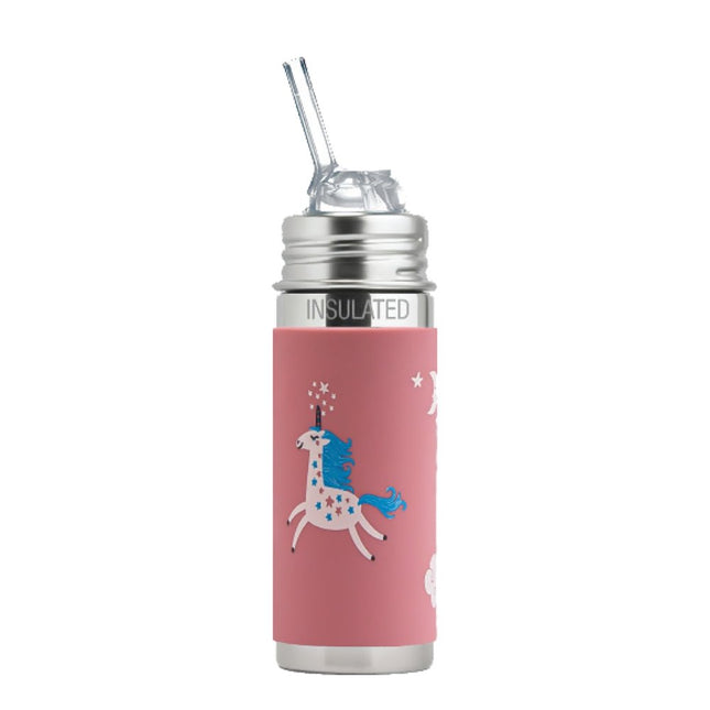 Pura Rietjesbeker Free - Flow 260Ml + Unicorn Sleeve + Borsteltje koop je bij Babywinkel