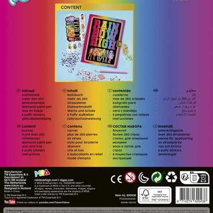 Rainbow High Diamond Painting Dagboek koop je bij Babywinkel