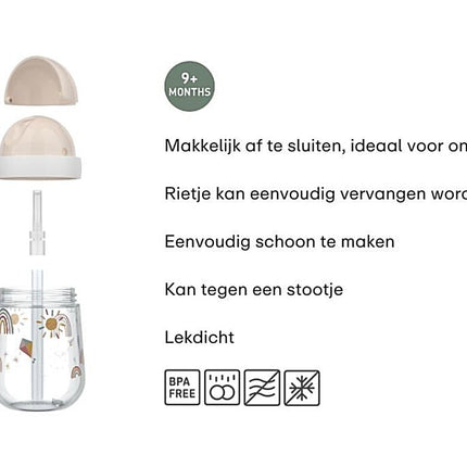Mepal Rietjesbeker Mio Fairy Garden 300Ml koop je bij Babywinkel