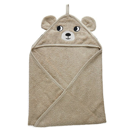 Roommate Badcape Baby Beer Grijs koop je bij Babywinkel