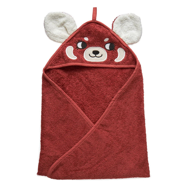 Roommate Badcape Baby Rode Panda koop je bij Babywinkel