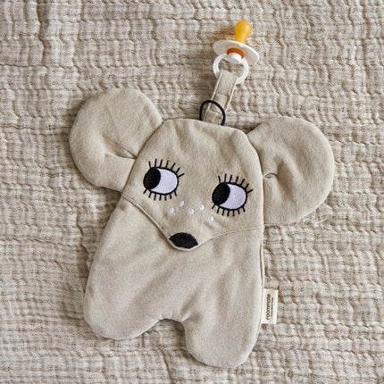 Roommate Knuffel met Fopspeenhouder Muis koop je bij Babywinkel