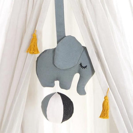 Roommate Muziekdoosje Zee Grijs Olifant Op Bal koop je bij Babywinkel