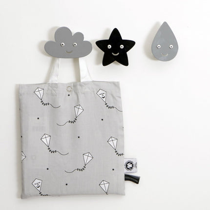 Roommate Wandhaak Ster Black koop je bij Babywinkel