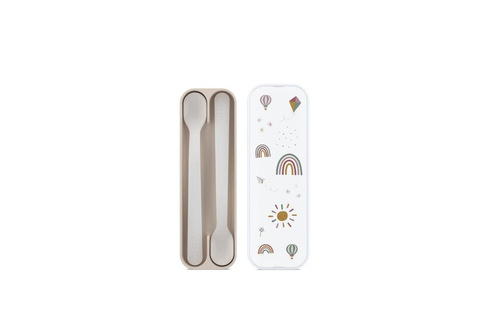 Mepal Baby Bestekset Lepel Mio Sunshine & Rainbow 2St koop je bij Babywinkel