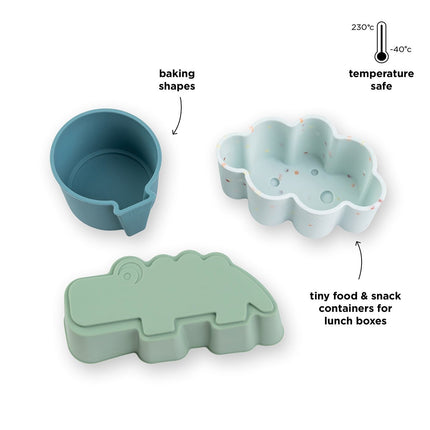 Done by Deer Snackbakje Happy Clouds Blauw 3 Stuks koop je bij Babywinkel