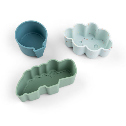 Done by Deer Snackbakje Happy Clouds Blauw 3 Stuks koop je bij Babywinkel
