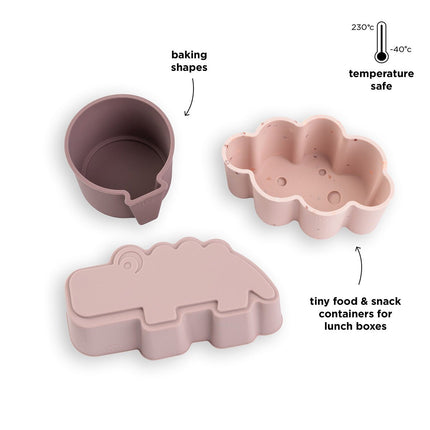 Done by Deer Snackbakje Powder Happy Clouds 3 Stuks koop je bij Babywinkel