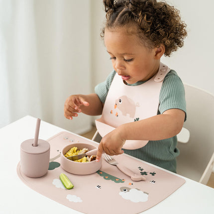 Siliconen placemat Tiny farm Powder koop je bij Babywinkel