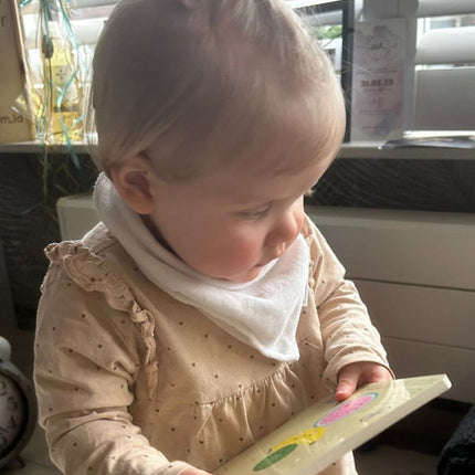 Silly Billyz Slabbetje Bandana White Sand koop je bij Babywinkel