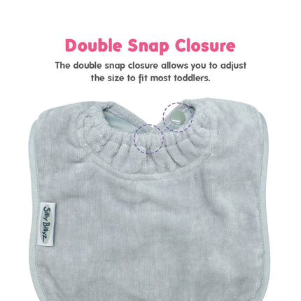 Silly Billyz Slabbetje Large Silver koop je bij Babywinkel