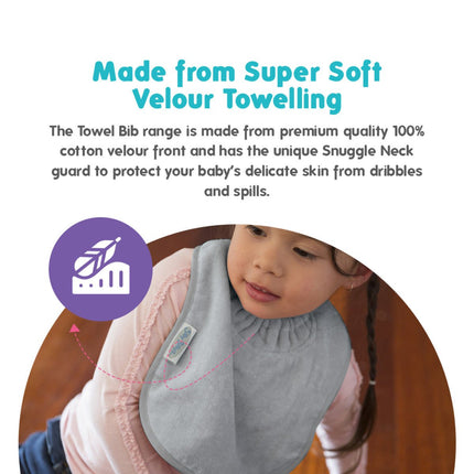 Silly Billyz Slabbetje Large Silver koop je bij Babywinkel