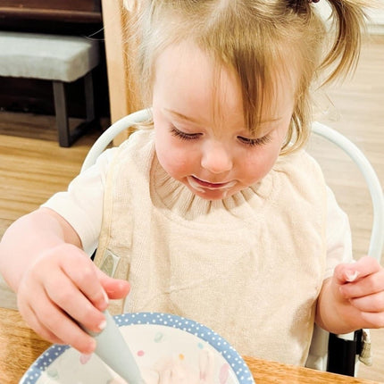 Silly Billyz Slabbetje Large White Sand koop je bij Babywinkel