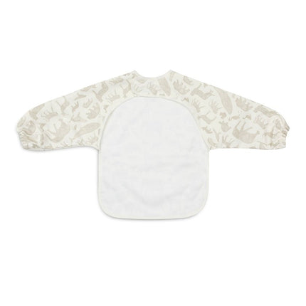 Jollein Slabbetje Waterproof Met Lange Mouwen Animals Olive Green koop je bij Babywinkel