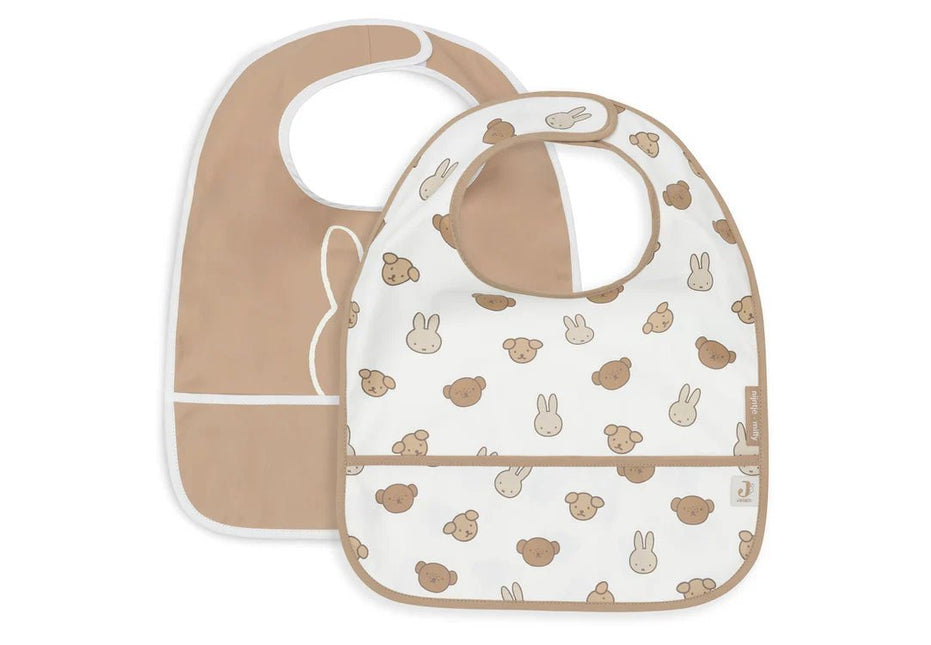 Jollein Slabbetje Miffy And Friends Waterproef 2St koop je bij Babywinkel