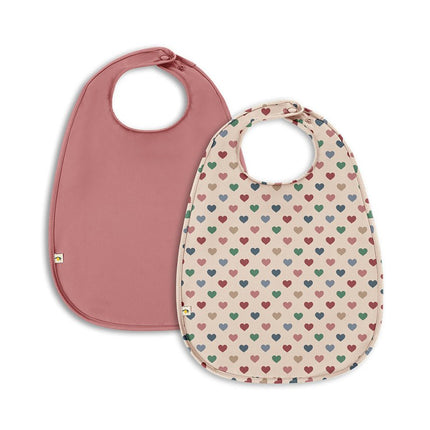 Slabbetjes Coeur Colore/ Faded Rose 2st koop je bij Babywinkel