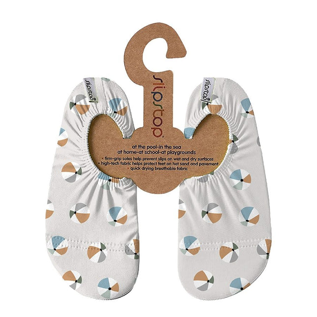 Slipstop Waterschoentjes Beachbal Naturel Boys koop je bij Babywinkel