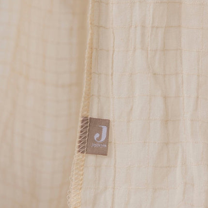 Jollein Sluier Ledikant Cosy Check Sand 155Cm koop je bij Babywinkel