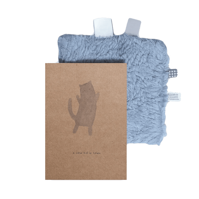 Snoozebaby Giftset Knuffeldoekje en Geboortekaartje Fresh Blue koop je bij Babywinkel