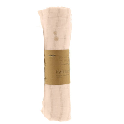 Snoozebaby Hydrofiele Doek Ledikant Milky Rust 120x120cm koop je bij Babywinkel