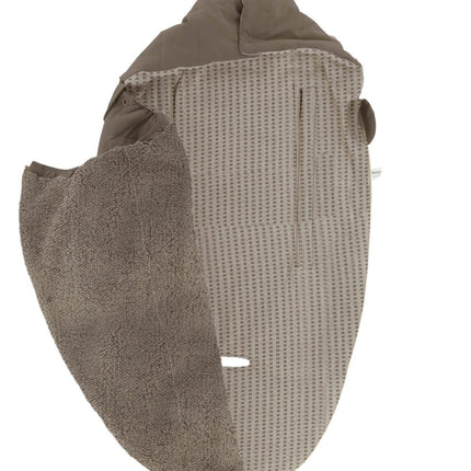 Snoozebaby Voetenzak Organic Maxi Cosi Warm Brown 80cm koop je bij Babywinkel