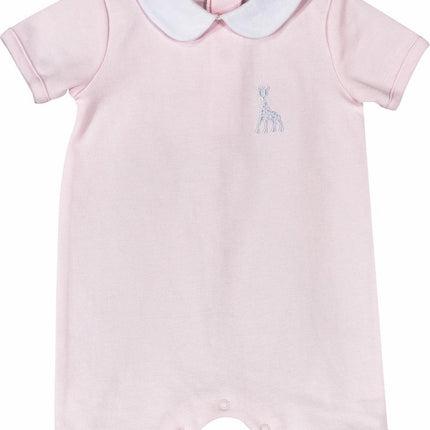Sophie de Giraf Baby Jumpsuit 1 - Delig Pakje Met Kraagje Roze koop je bij Babywinkel