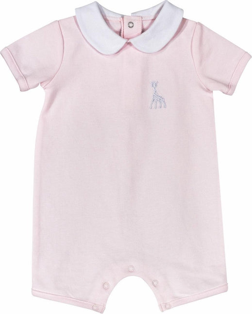 Sophie de Giraf Baby Jumpsuit 1 - Delig Pakje Met Kraagje Roze koop je bij Babywinkel