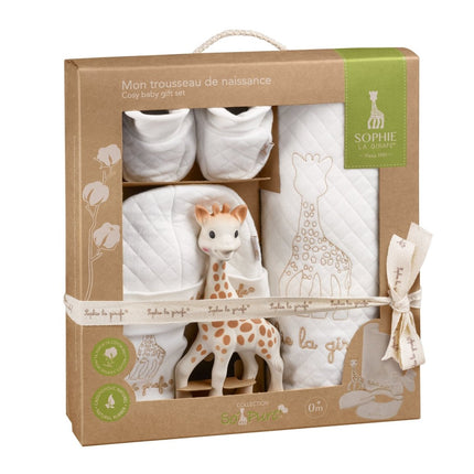 Sophie de Giraf Geschenkdoosje So'Pure Geboorteset 5 delig koop je bij Babywinkel