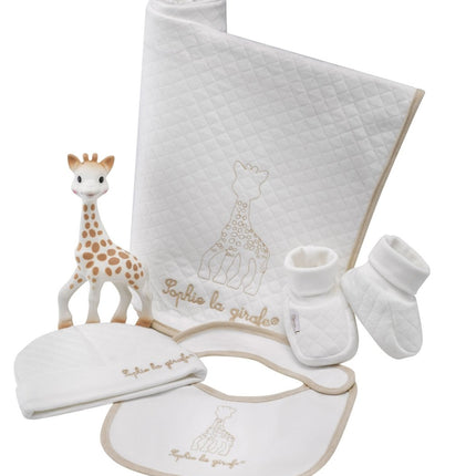 Sophie de Giraf Geschenkdoosje So'Pure Geboorteset 5 delig koop je bij Babywinkel