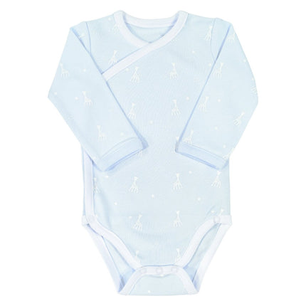 Sophie de Giraf Romper Overslag Romper Blauw koop je bij Babywinkel