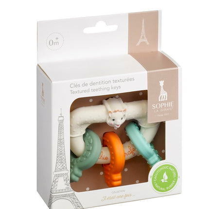 Sophie de Giraf Bijtring Sleutel In Witte Geschenkdoos koop je bij Babywinkel